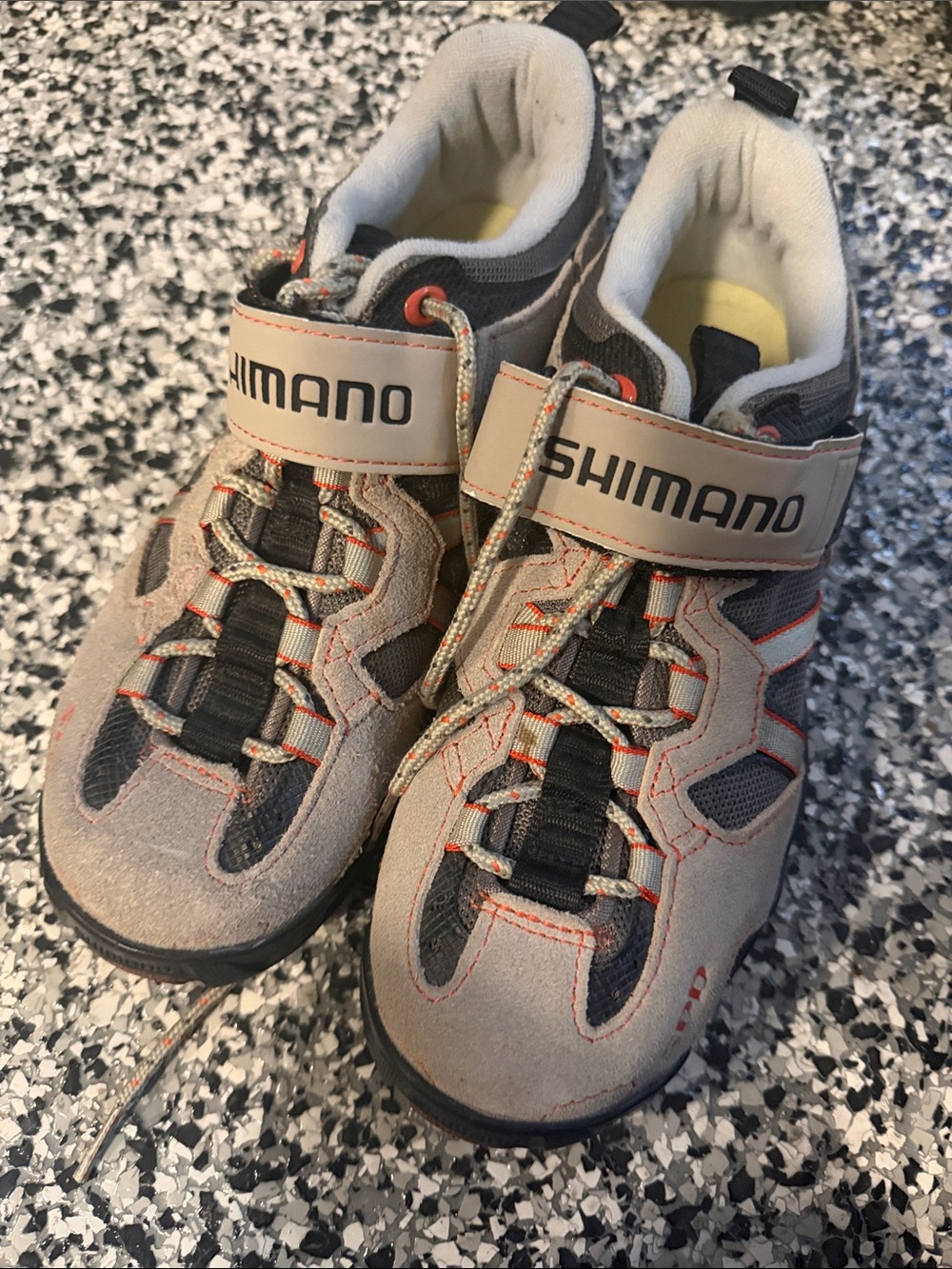 Shimano Women Beige, Gray & Orange Active Sneakers